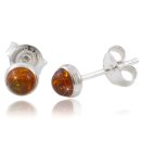 Ohrringe Ohrstecker Bernstein Amber Silber 925 5mm [Schmuck]