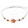 Armband Bernstein Amber Silber 925  Länge verstellbar von 20 cm - 25 cm