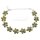 Armband Blume Bernstein Amber Silber 925  Länge verstellbar von 20 cm - 25 cm