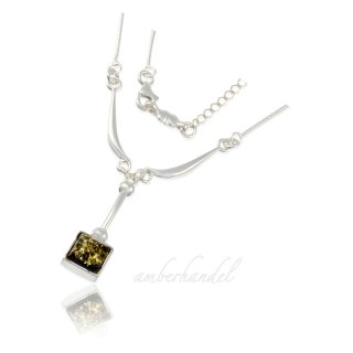 Collier Kette Bernstein Amber Silber 925  (Nr 1134)