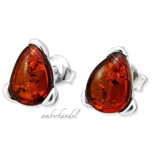 Ohrringe Bernstein Amber Silber 925