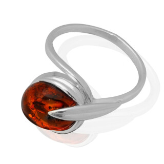 Ring Bernstein Amber Silber 925 Ringgröße 58 (18,5 mm Ø) (Nr1406