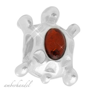 Sammelarmband Silber Amber Bernstein Beads Bead Schildkröte (Nr 041)