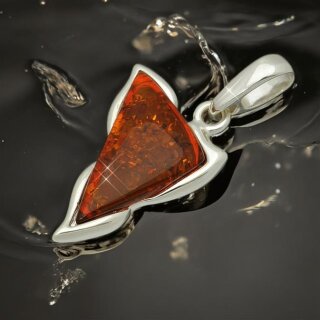 Anhänger Bernstein Amber Silber 925  (A145)