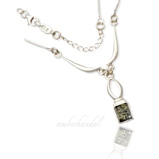 Collier Kette Bernstein Amber Silber 925  (Nr 993)