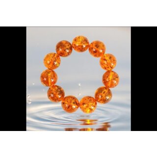 Damen Armband Ostsee Bernstein Amber Kugel Kugelform Durchmesser ca. 20mm 53gr (Nr.2101)