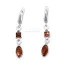Ohrringe Bernstein Amber Silber 925