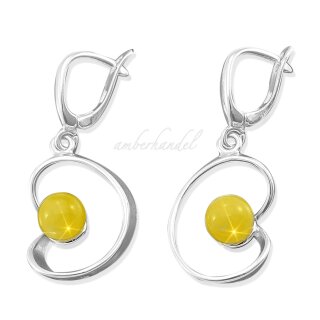 Ohrringe Bernstein Amber Silber 925