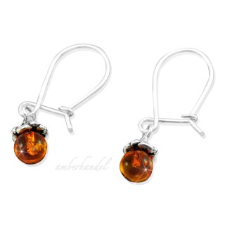 Ohrringe Bernstein Amber Silber 925
