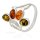 Ring Bernstein Amber Silber 925 Gr. 55