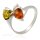 Ring Bernstein Amber Silber 925 Gr. 58