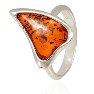 Ring Bernstein Amber Silber 925