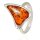 Ring Bernstein Amber Silber 925