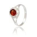 Ring Bernstein Amber Silber 925