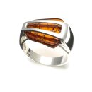 Ring Bernstein Amber Silber 925
