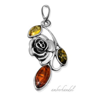 Anhänger Bernstein Amber Silber 925  (A268)