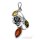 Anhänger Bernstein Amber Silber 925  (A268)