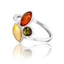 Ring Bernstein Amber Silber 925 verschiedene...