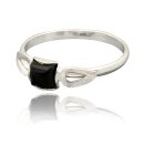 Kinderring Ring Onyx Silber 925 Ringgröße 46