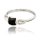 Kinderring Ring Onyx Silber 925 Ringgröße 46