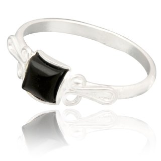 Kinderring Ring Onyx Silber 925 (Nr1488-A)