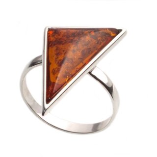 Ring Bernstein Amber Silber 925  Ringgröße 62