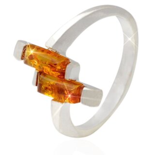 Ring Bernstein Amber Silber 925 verschiedene Größen