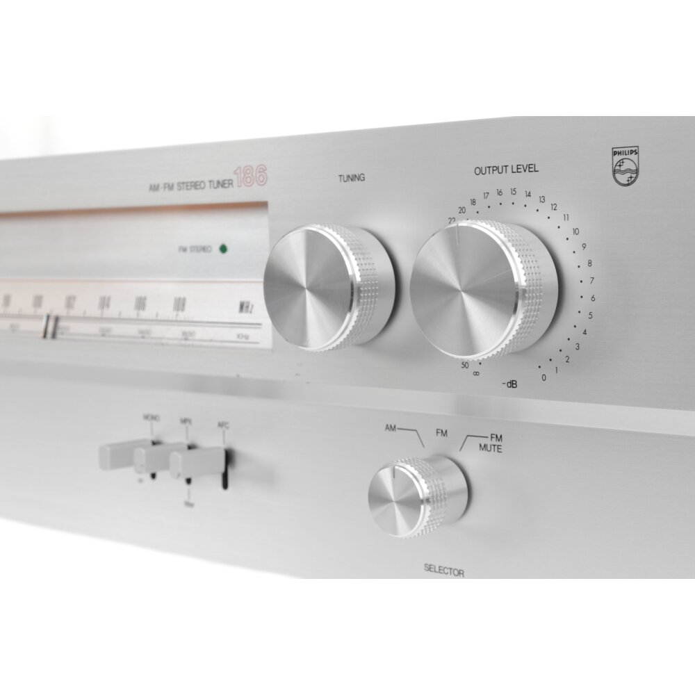PHILIPS AM-FM Stereo Tuner 186 Type 22AH186/00 Rarität