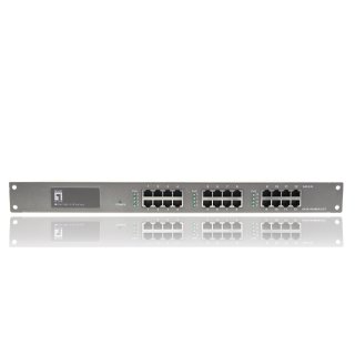 LevelOnes POH-1250 12-Port Fast Ethernet PoE Injektor Hub