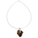 Anhänger / Collier Bernstein Amber Silber 925 Unikat,Handarbeit (A2192)