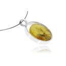 Anhänger / Collier Bernstein Amber Silber 925...