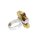 Ring Bernstein Bernsteinring Amber Silber 925 Unikat Handarbeit
