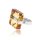 Ring Bernstein Bernsteinring Amber Silber 925 Unikat Handarbeit