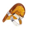 Ring Bernstein Bernsteinring Amber Silber 925 Unikat Handarbeit