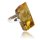 Ring Bernstein Bernsteinring Amber Silber 925 Unikat Handarbeit