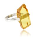 Ring Bernstein Bernsteinring Amber Silber 925 Unikat...