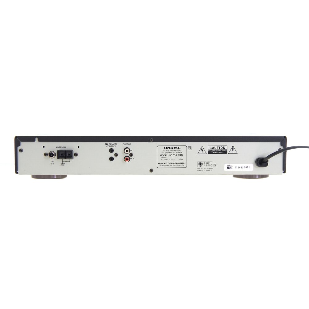 Onkyo T-401 Quartz Synthesized FM/AM Stereo Tuner