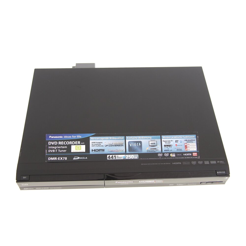 Panasonic DMREX78 DVD/HDD Recorder 250 GB Festplatte