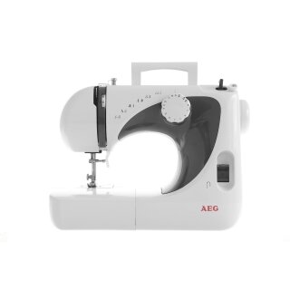 Nähmaschine AEG NM-105 16 Stichprogramme Weiﬂ, Grau