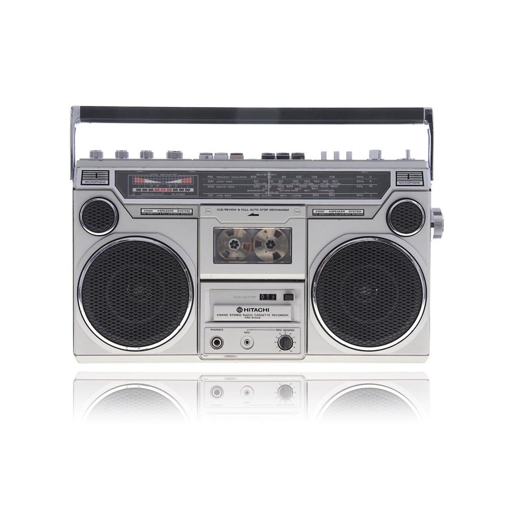 Hitachi TRK8100E Stereo Cassette Recorder Ghettoblaster