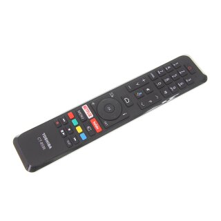 Télécommande Vocale Bluetooth Originale Toshiba - Modèles RC45160, RC43160, CT-8563, CT-8556 - Compatible Netflix, YouTube - Neuf