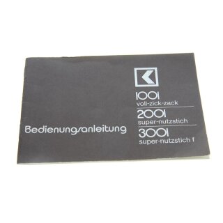 Original Bedienungsanleitung für Karstadt 1001, 2001, 3001 Nähmaschine