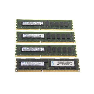 4x4GB Samsung 16GB RAM 1Rx4 PC3-10600R M393B5270CH0-CH9 Arbeitsspeicher