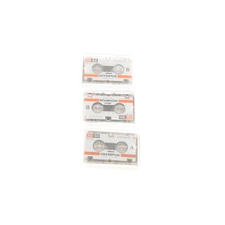 3x Stück Olympus XB-60 Microcassetten Kassetten